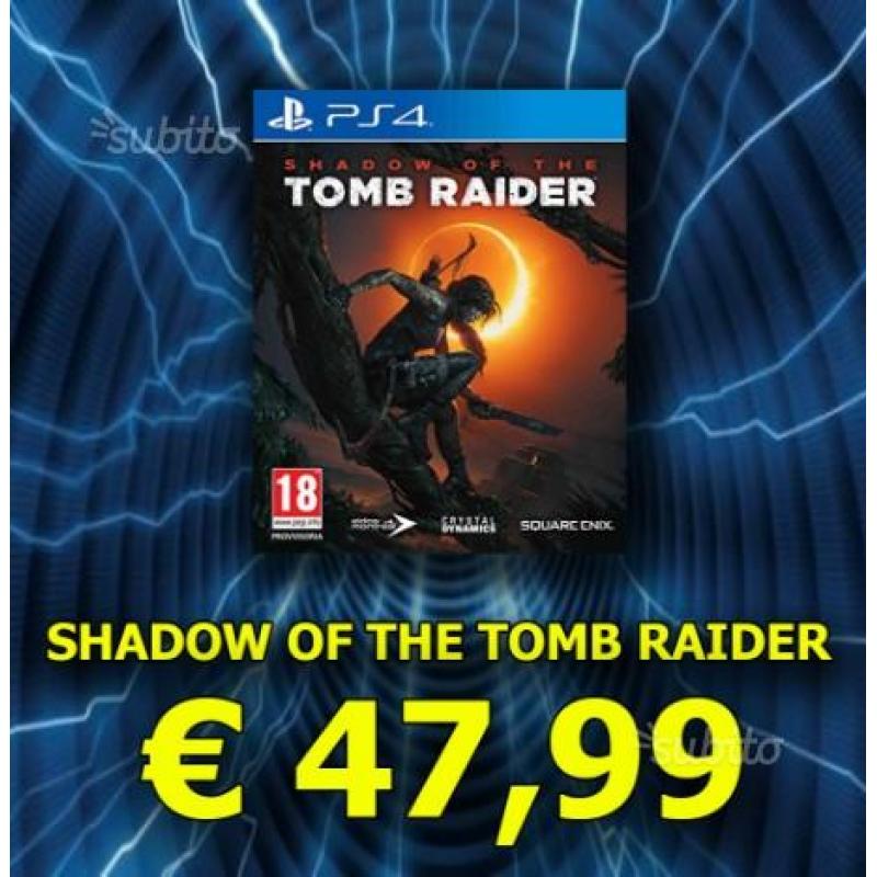 Shadow of the tomb raider nuovo ps4 negozio